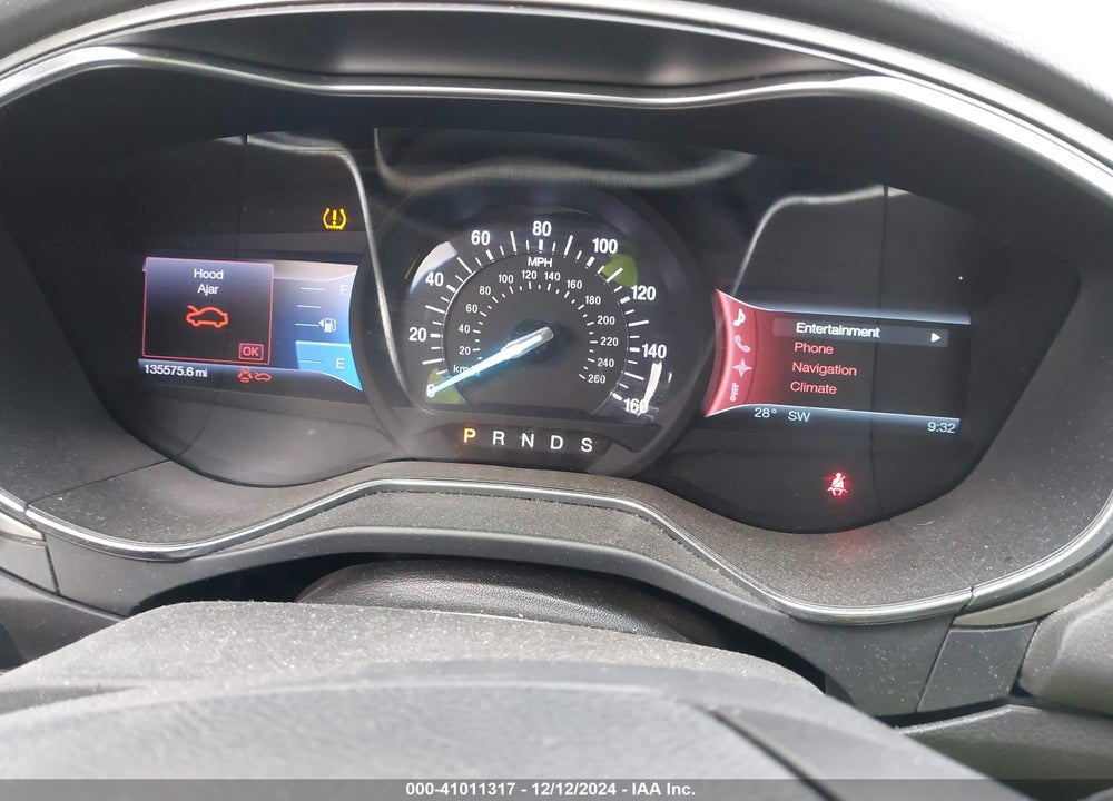 2013 FORD FUSION SE VIN: 3FA6P0HRXDR343516