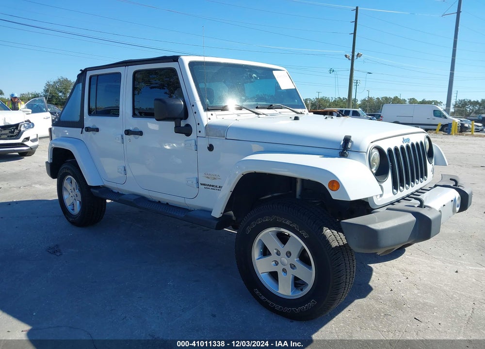 2014 ANGLER JEEP WR UNLIMITED SAHARA VIN: 1C4BJWEG4EL213599