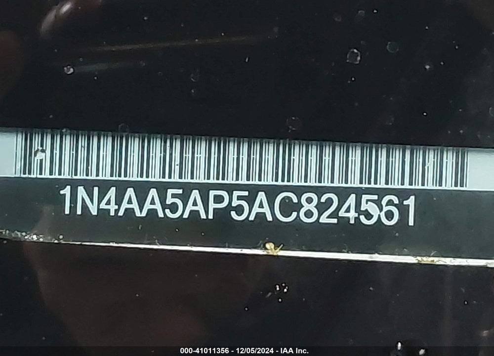 2010 NISSAN MAXIMA 3.5 SV VIN: 1N4AA5AP5AC824561