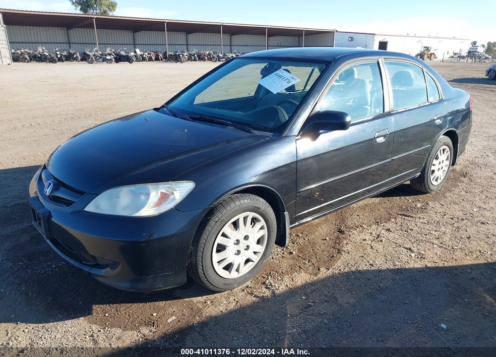 2005 HONDA CIVIC LX VIN: JHMES165X5S007332