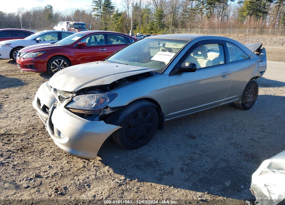 2004 HONDA CIVIC LX VIN: 1HGEM225X4L057956