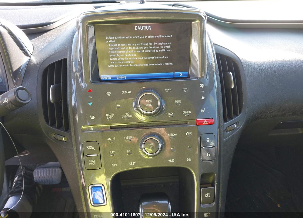 2012 CHEVROLET VOLT VIN: 1G1RD6E47CU108924