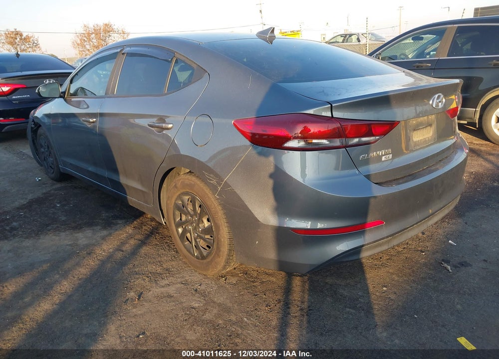 2017 HYUNDAI ELANTRA SE VIN: KMHD74LF2HU407550