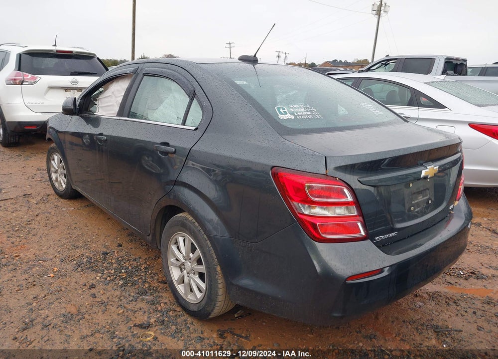2017 CHEVROLET SONIC LT AUTO VIN: 1G1JD5SH8H4121705