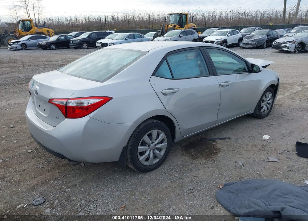2016 TOYOTA COROLLA LE VIN: 2T1BURHE2GC657724