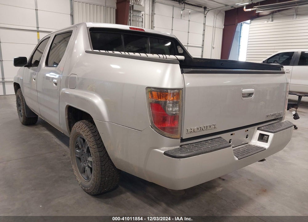 2007 HONDA RIDGELINE RTL VIN: 2HJYK16547H520726
