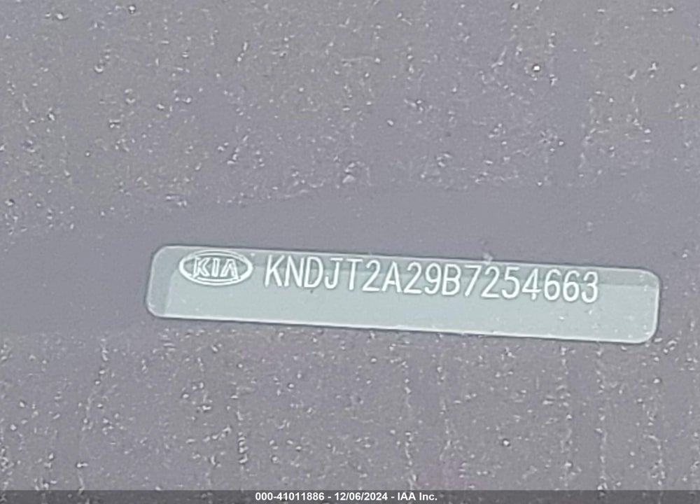 2011 KIA SOUL VIN: KNDJT2A29B7254663