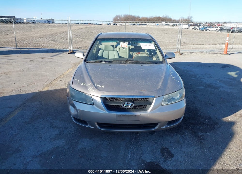 2006 HYUNDAI SONATA GL VIN: 5NPET46CX6H068453