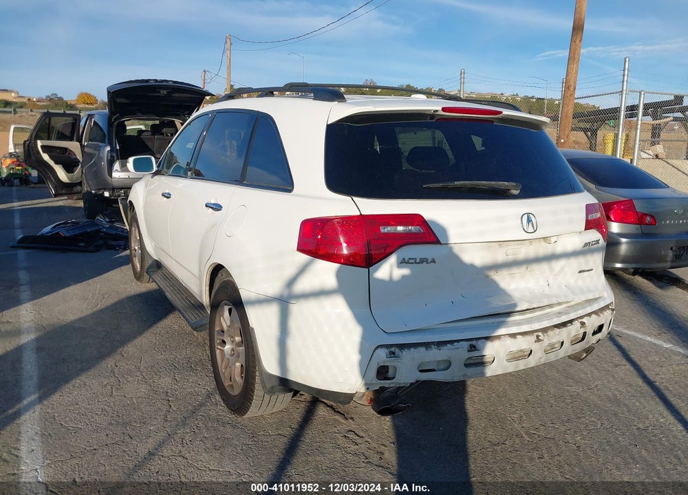 2007 ACURA MDX TECHNOLOGY PACKAGE VIN: 2HNYD28337H540069