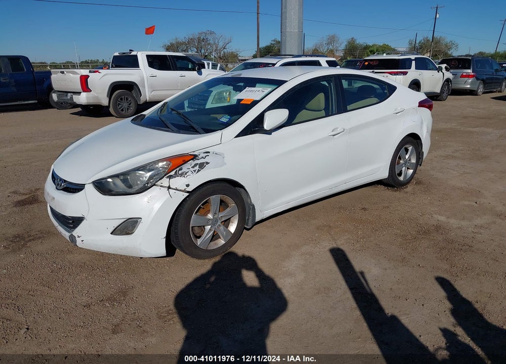 2013 HYUNDAI ELANTRA GLS VIN: 5NPDH4AE0DH222493