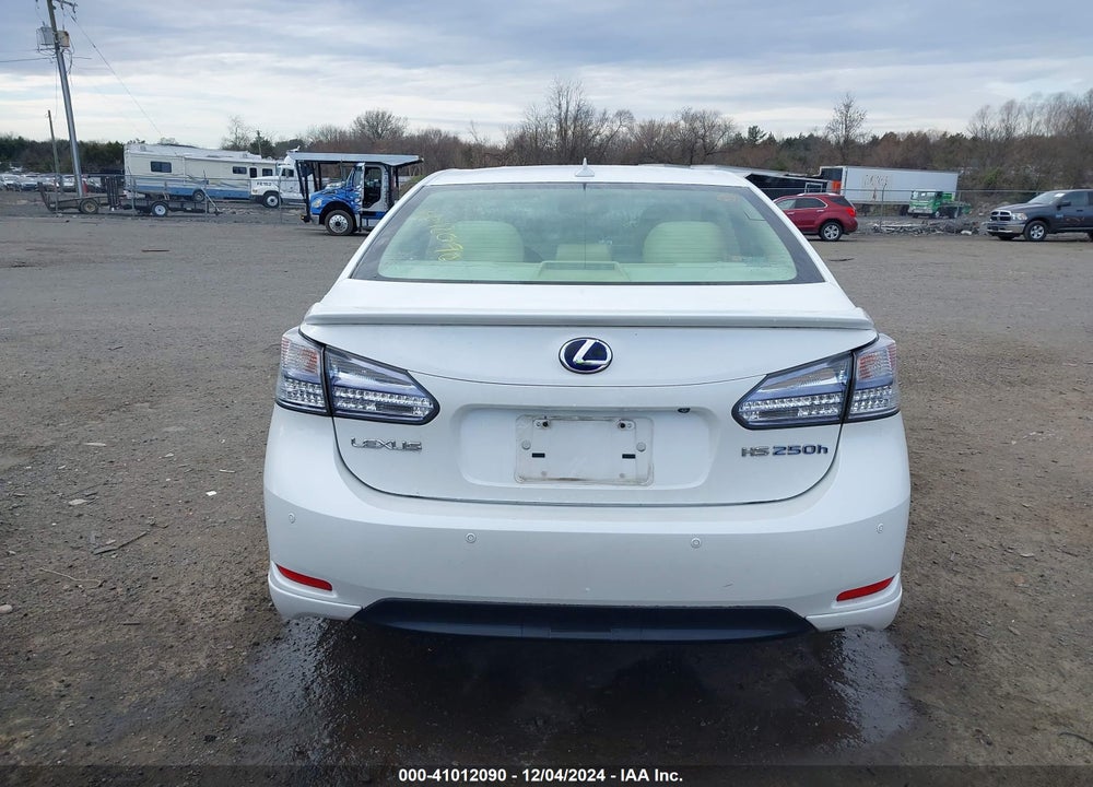 2010 LEXUS HS 250H PREMIUM VIN: JTHBB1BA4A2030900