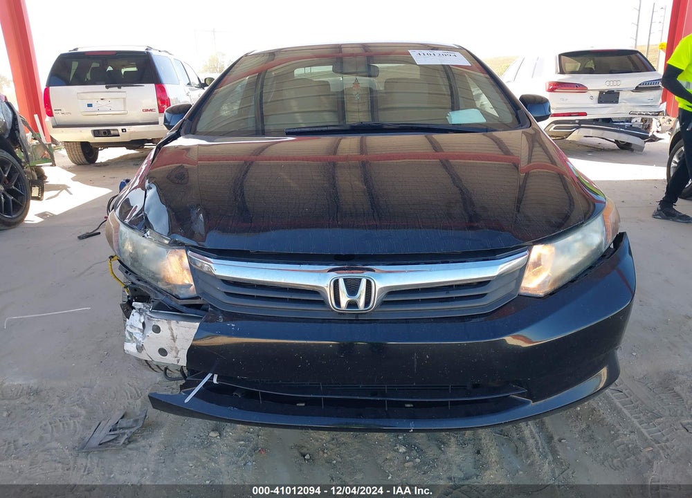 2012 HONDA CIVIC LX VIN: 19XFB2F59CE091431