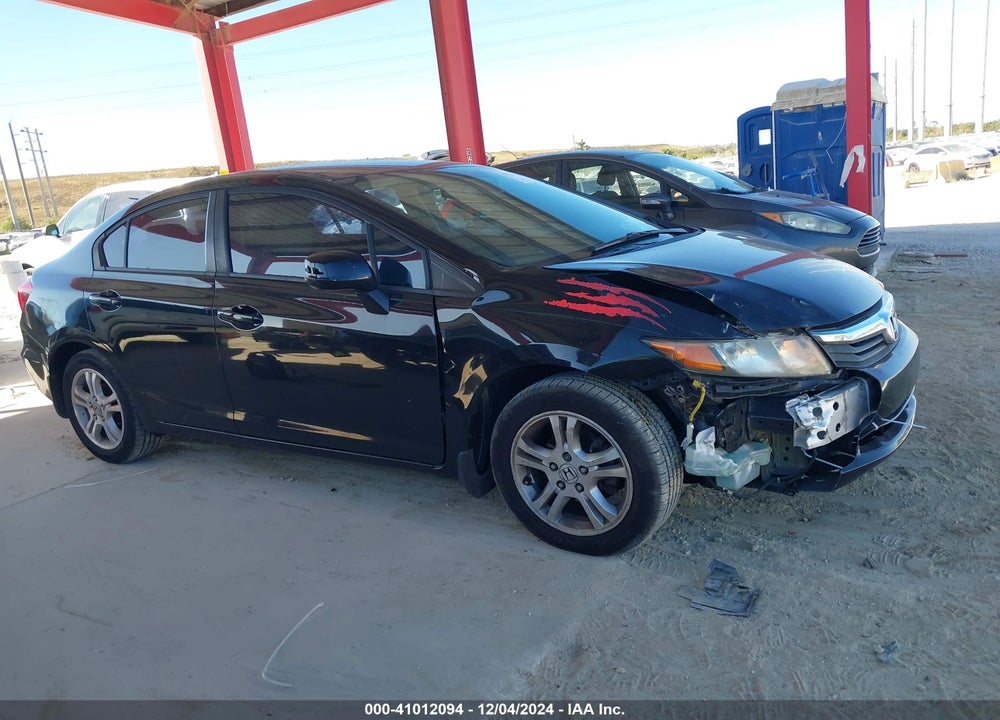2012 HONDA CIVIC LX VIN: 19XFB2F59CE091431