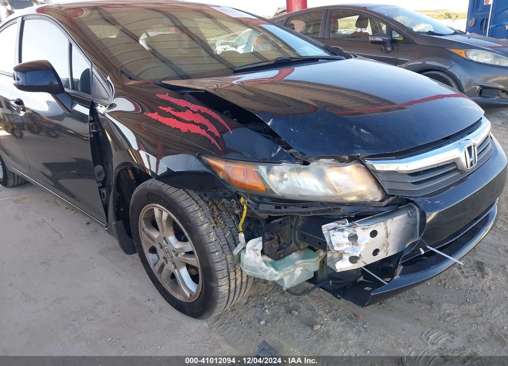 2012 HONDA CIVIC LX VIN: 19XFB2F59CE091431