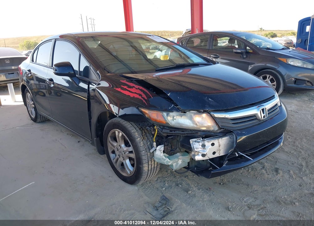 2012 HONDA CIVIC LX VIN: 19XFB2F59CE091431