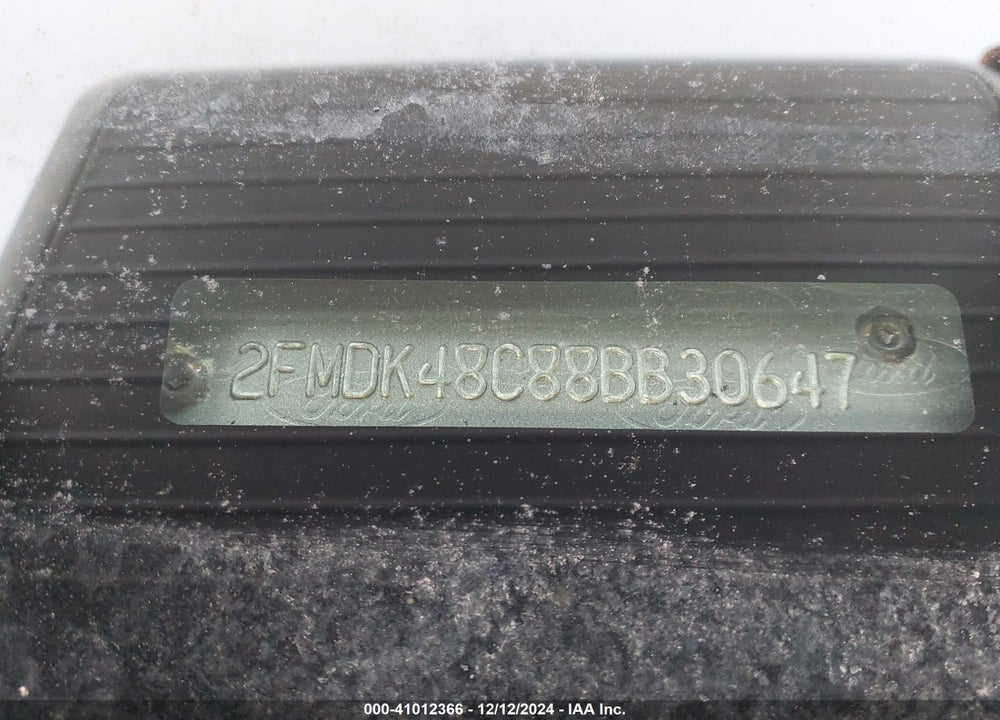 2008 FORD EDGE SEL VIN: 2FMDK48C88BB30647