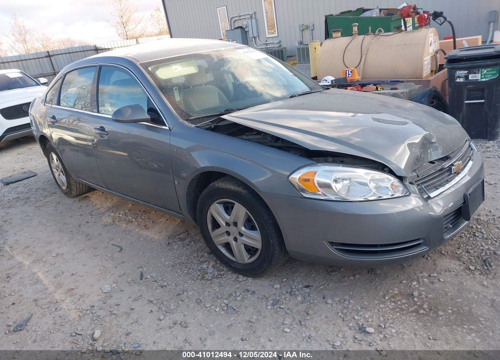 2008 CHEVROLET IMPALA LS VIN: 2G1WB58K989201865