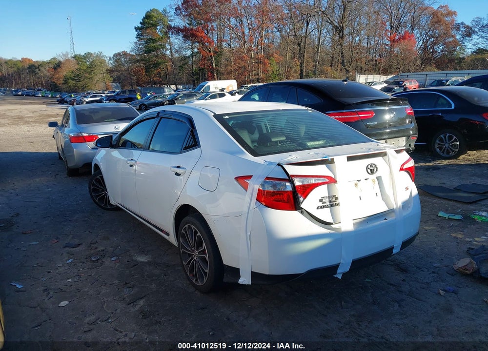 2015 TOYOTA COROLLA S PLUS VIN: 2T1BURHE9FC398521