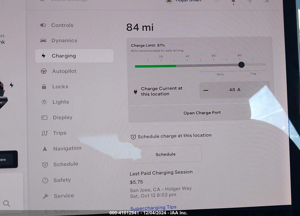 2019 TESLA MODEL 3 LONG RANGE/PERFORMANCE VIN: 5YJ3E1EB5KF433610