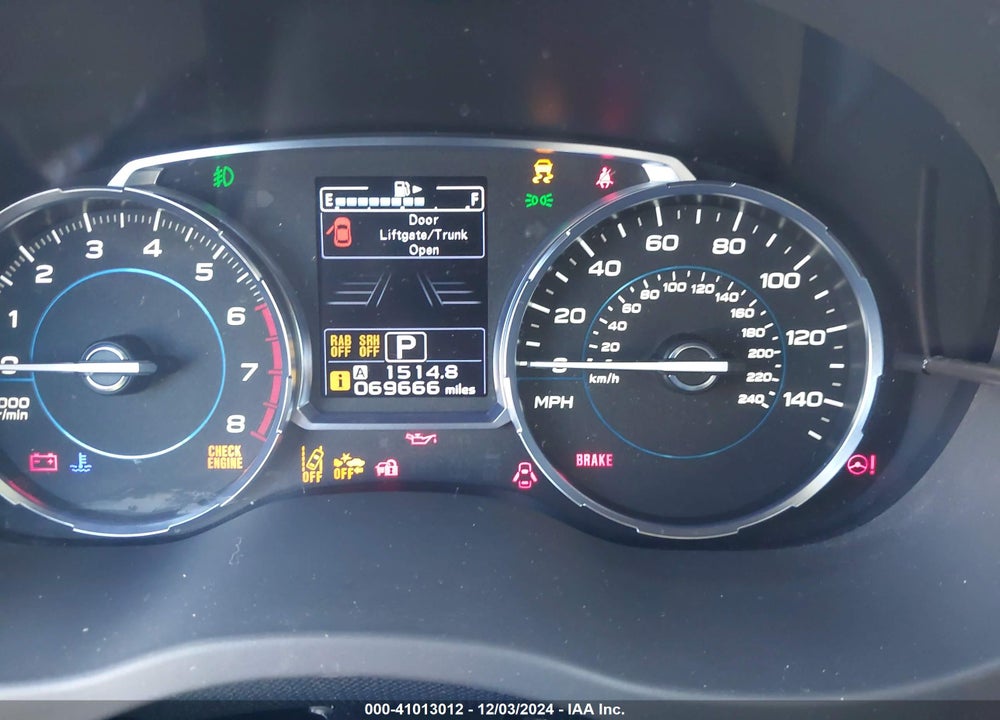 2018 SUBARU FORESTER 2.5I TOURING VIN: JF2SJAWC7JH407573