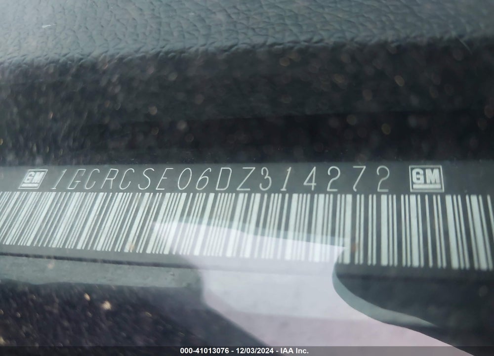 2013 CHEVROLET SILVERADO 1500 LT VIN: 1GCRCSE06DZ314272