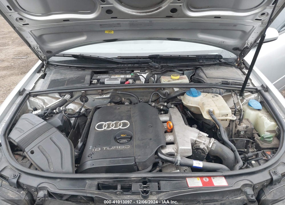 2005 AUDI A4 1.8T VIN: WAULC68E15A077580