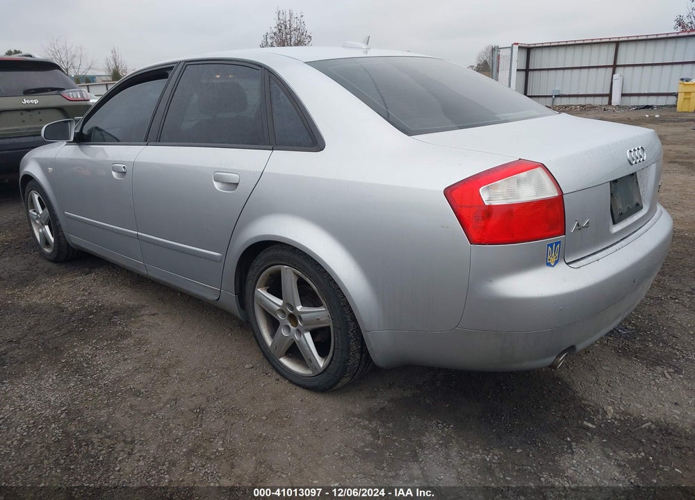 2005 AUDI A4 1.8T VIN: WAULC68E15A077580