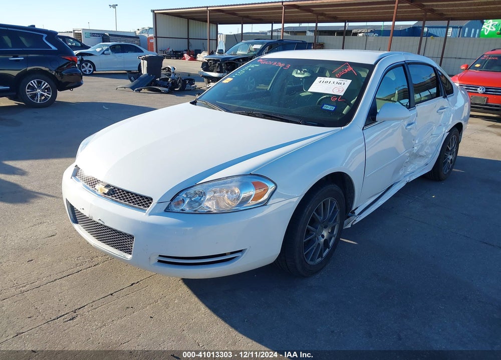 2013 CHEV IMPALA LT FLEET VIN: 2G1WG5E37D1107622