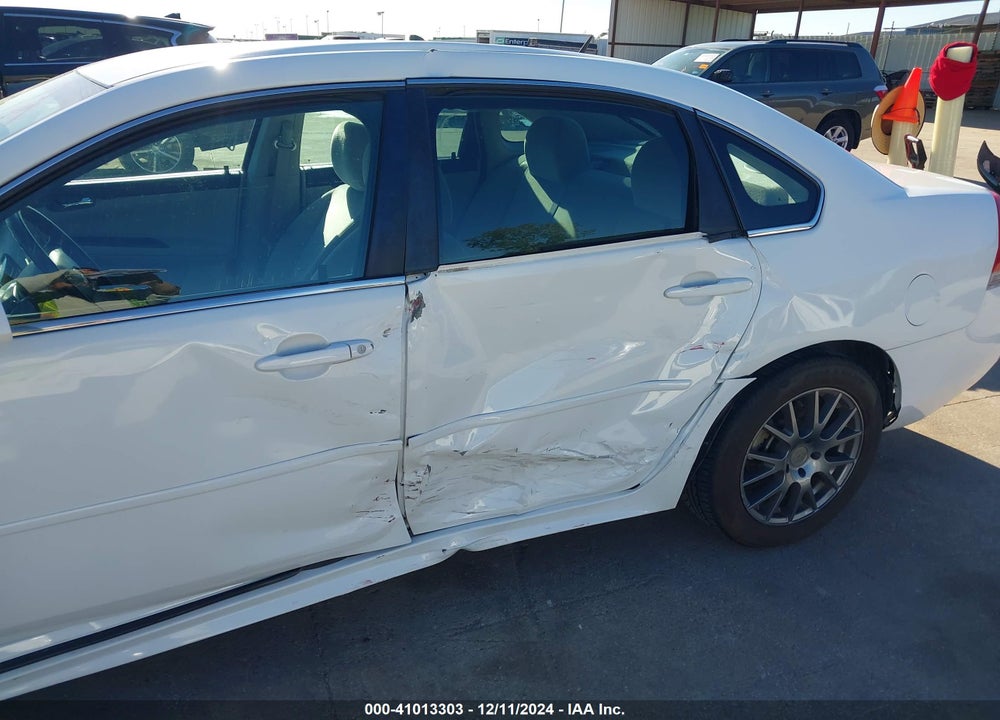 2013 CHEV IMPALA LT FLEET VIN: 2G1WG5E37D1107622
