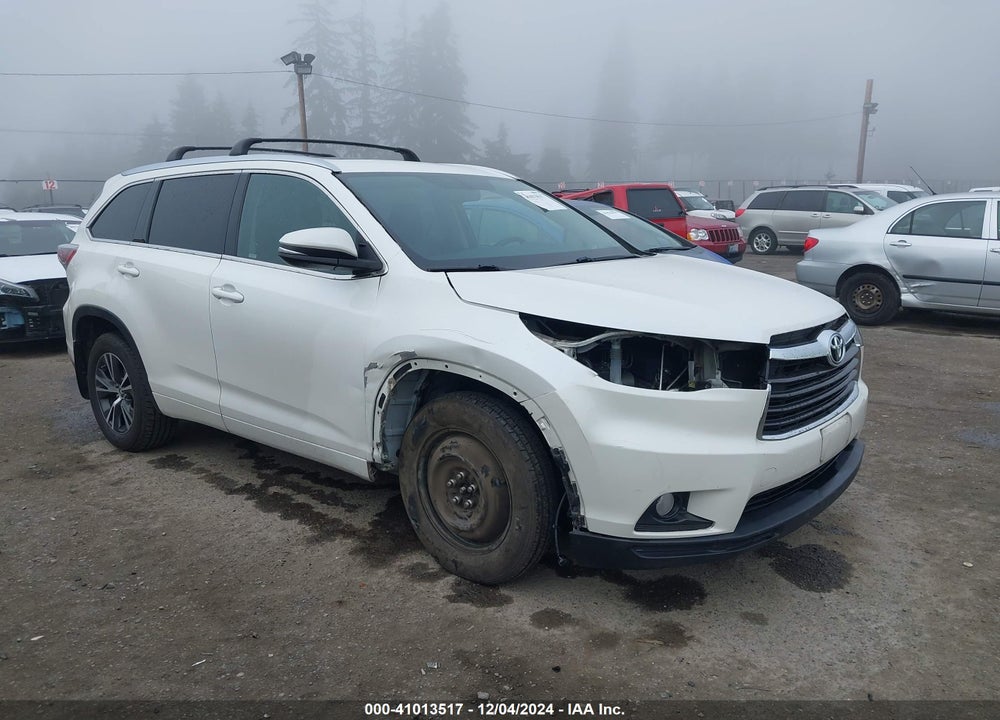 2016 TOYOTA HIGHLANDER XLE V6 VIN: 5TDJKRFH7GS303929