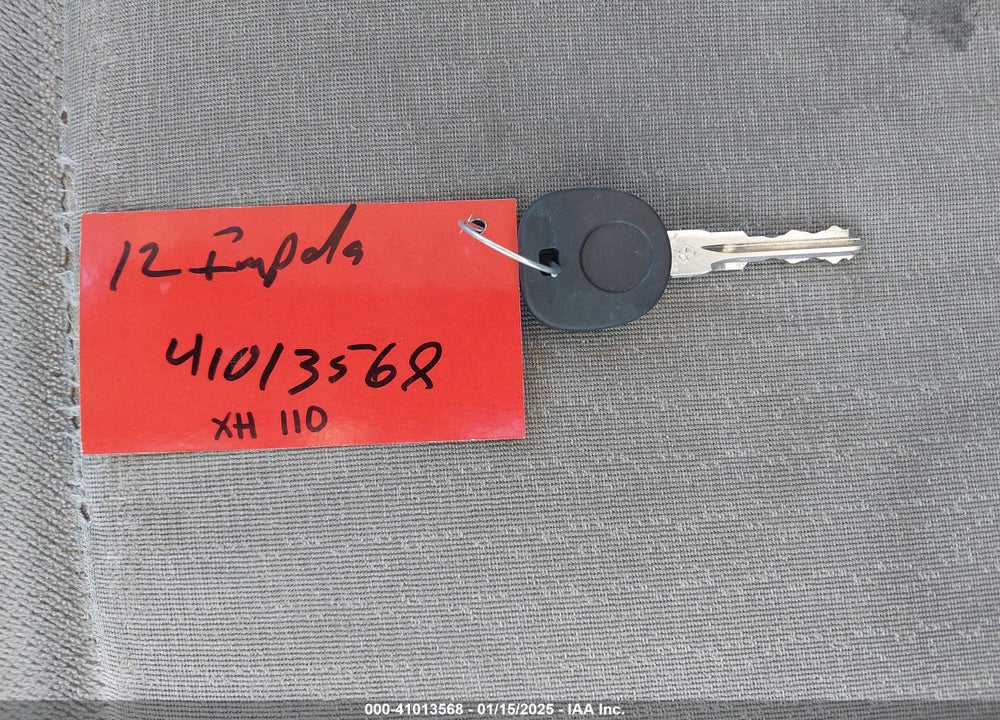 2012 CHEVROLET IMPALA VIN: 2G1WB5E39C1111538
