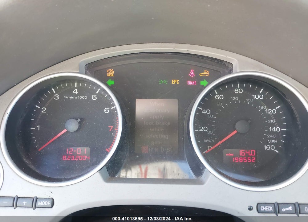 2006 AUDI A4 VIN: WAUBC48HX6K003385