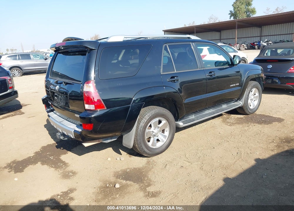 2004 TOYOTA 4RUNNER LIMITED V8 VIN: JTEBT17R840036580