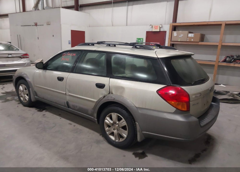2005 SUBARU OUTBACK 2.5I VIN: 4S4BP61C257389542