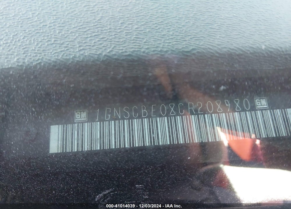 2012 CHEVROLET TAHOE LT VIN: 1GNSCBE08CR208980