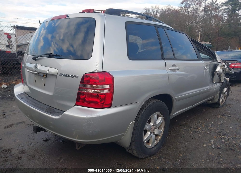 2001 TOYOTA HIGHLANDER V6 VIN: JTEHF21A110033185