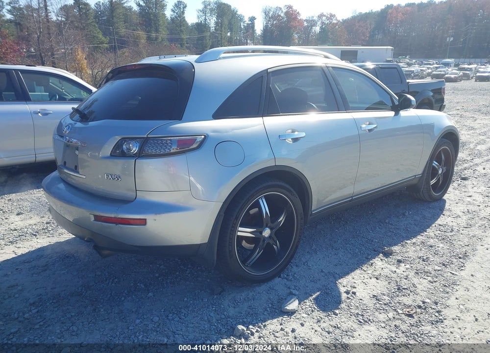 2005 INFINITI FX35 VIN: JNRAS08U35X108326