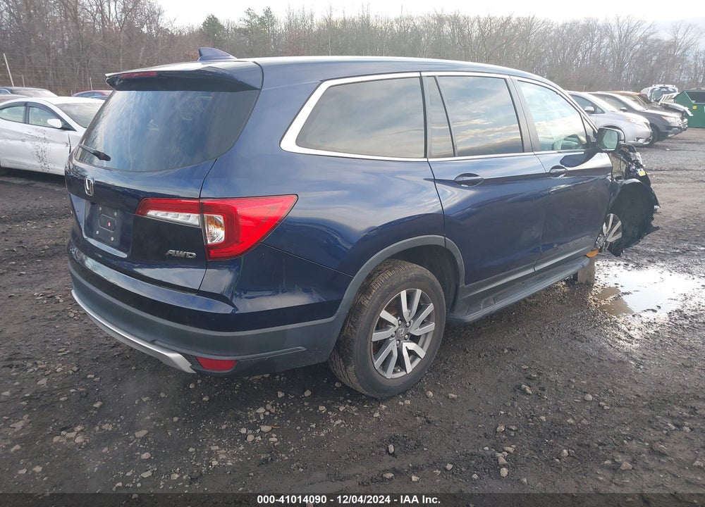 2022 HONDA PILOT AWD EX-L VIN: 5FNYF6H54NB019731