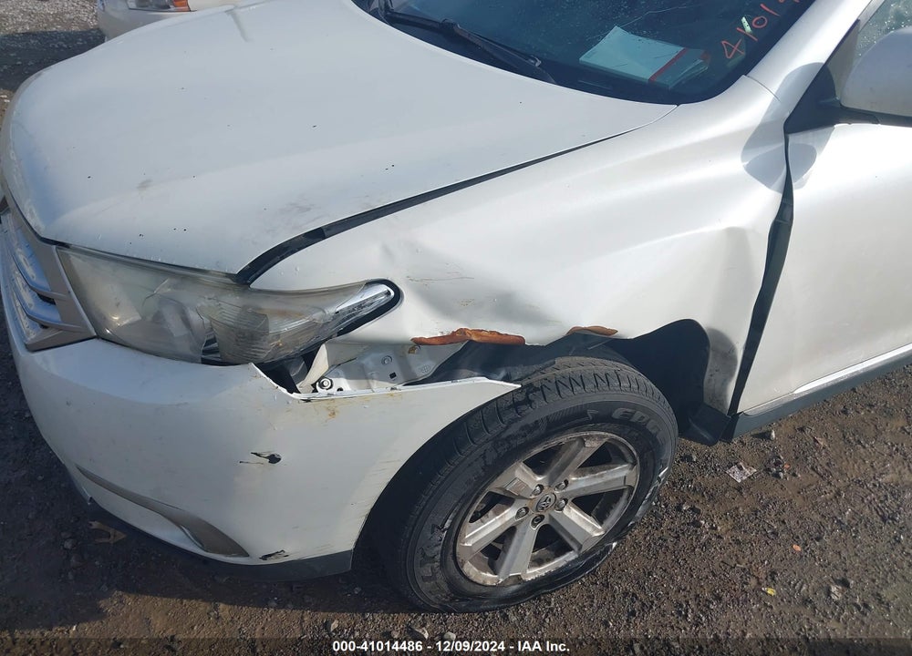 2013 TOYOTA HIGHLANDER VIN: 5TDZK3EH2DS102436