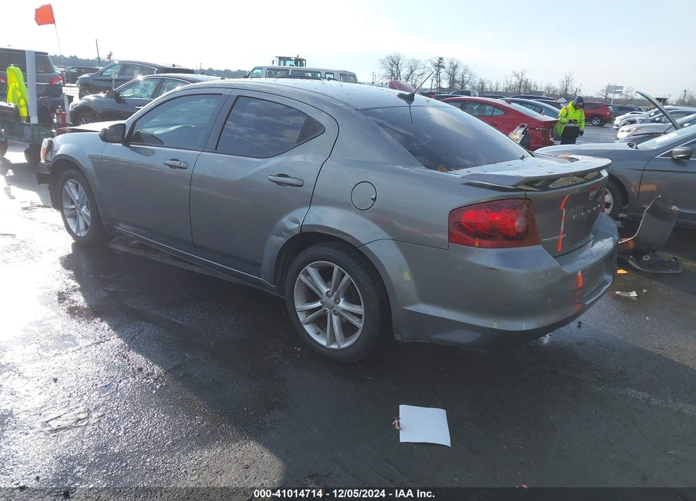2012 DODGE AVENGER SXT VIN: 1C3CDZCB2CN312321