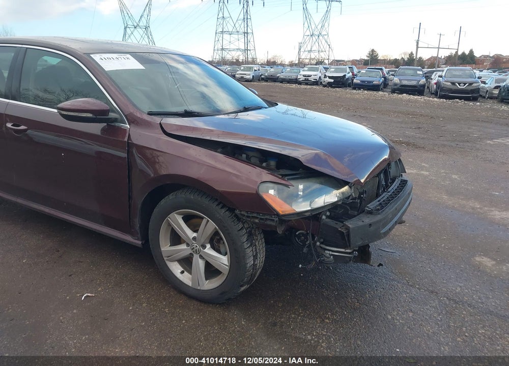 2012 VOLKSWAGEN PASSAT 2.5L SE VIN: 1VWBP7A32CC089415