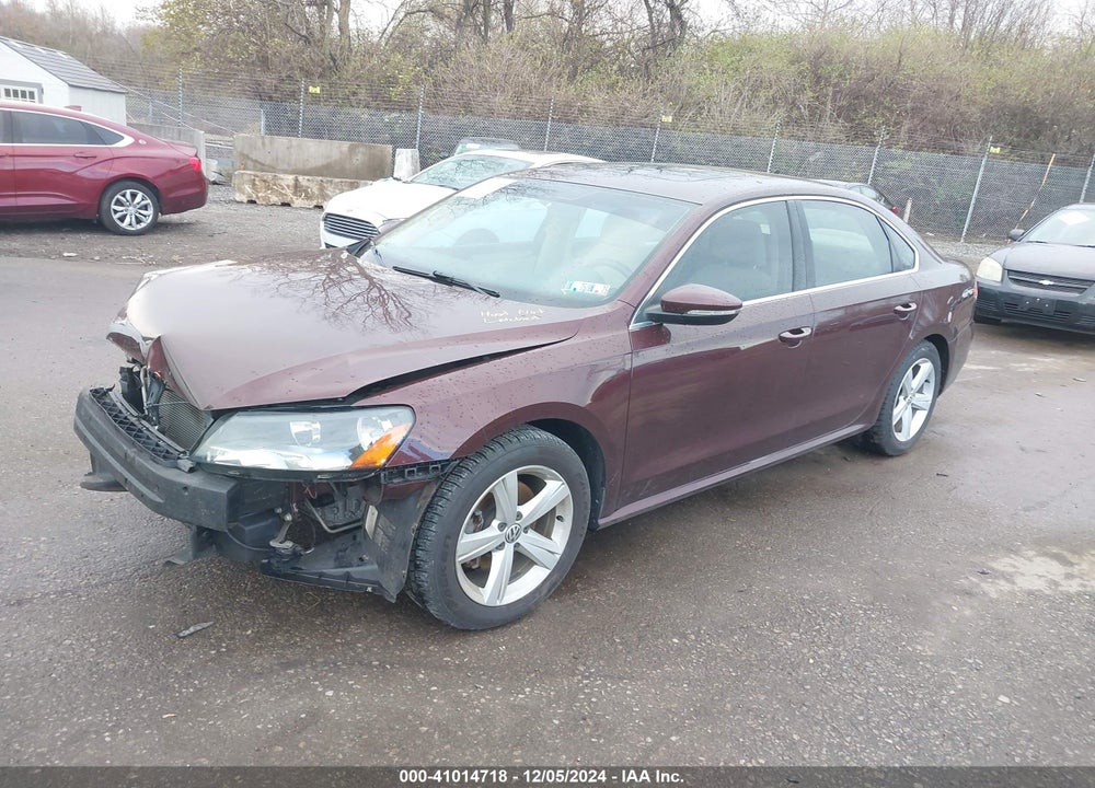 2012 VOLKSWAGEN PASSAT 2.5L SE VIN: 1VWBP7A32CC089415