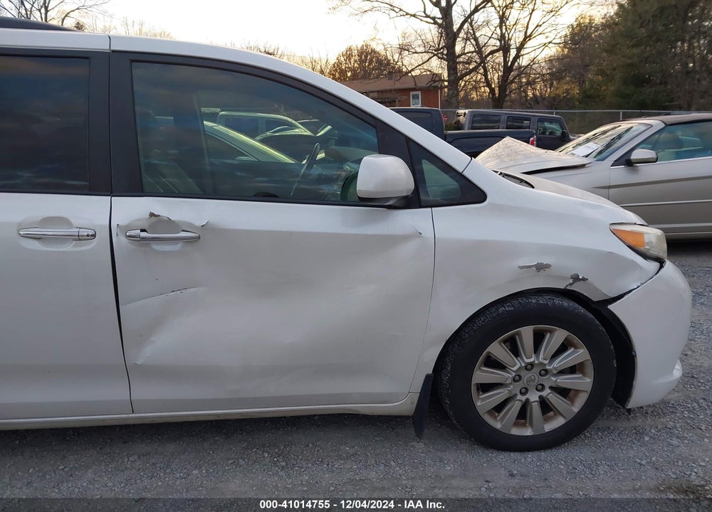2012 TOYOTA SIENNA XLE LIMITED VIN: 5TDYK3DCXCS217124