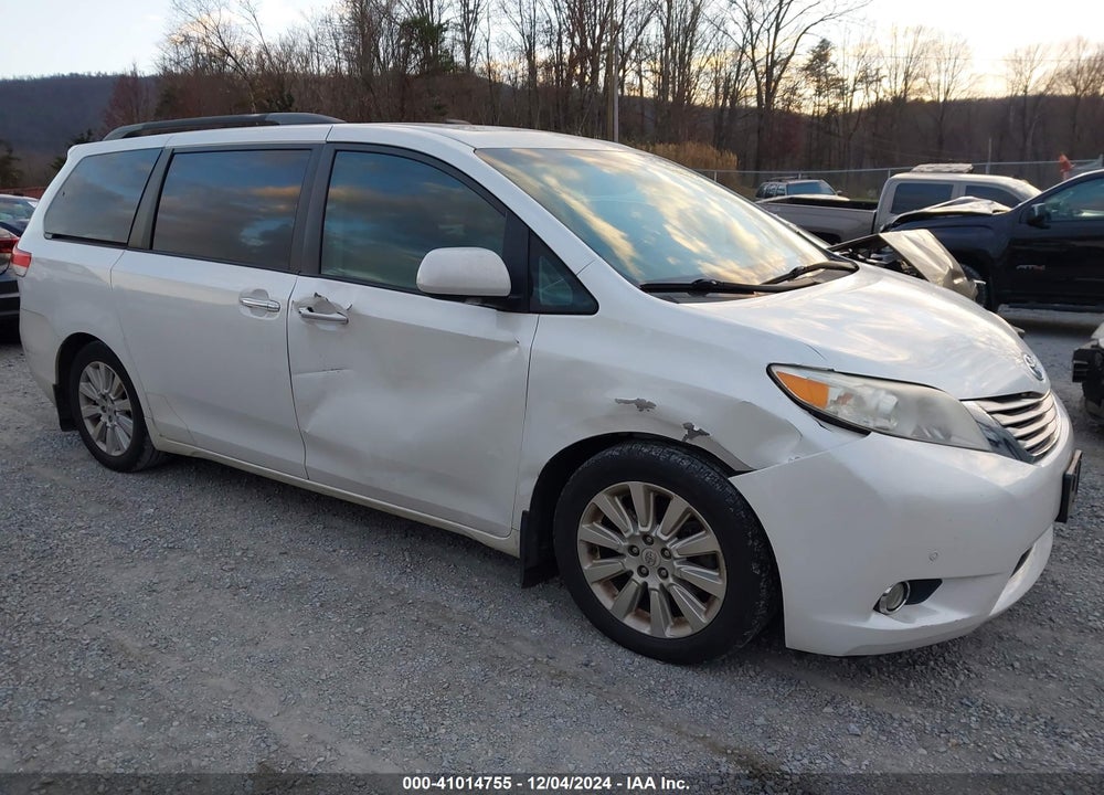 2012 TOYOTA SIENNA XLE LIMITED VIN: 5TDYK3DCXCS217124