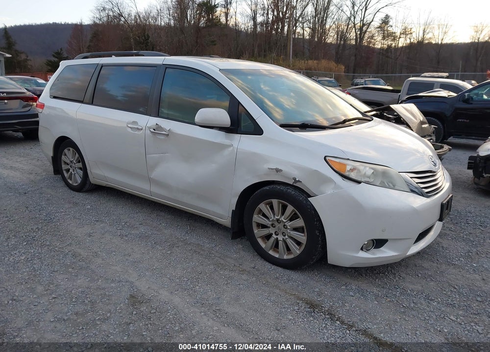 2012 TOYOTA SIENNA XLE LIMITED VIN: 5TDYK3DCXCS217124
