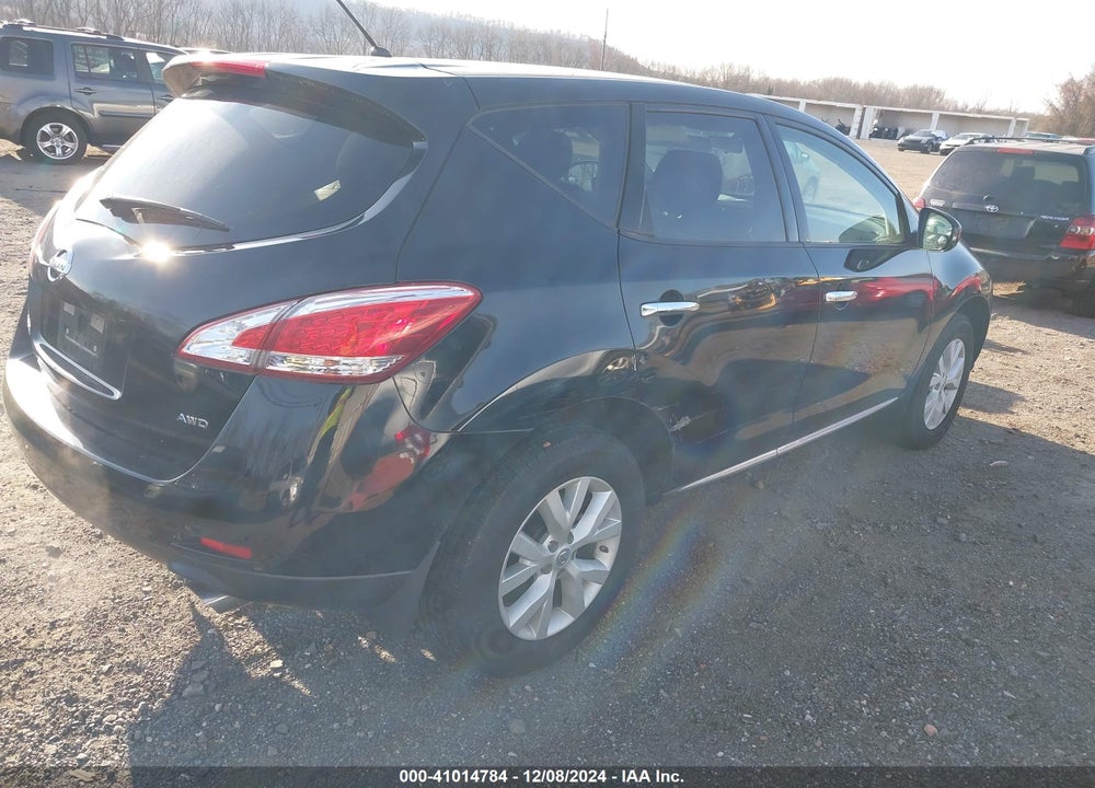 2012 NISSAN MURANO S VIN: JN8AZ1MW4CW209018