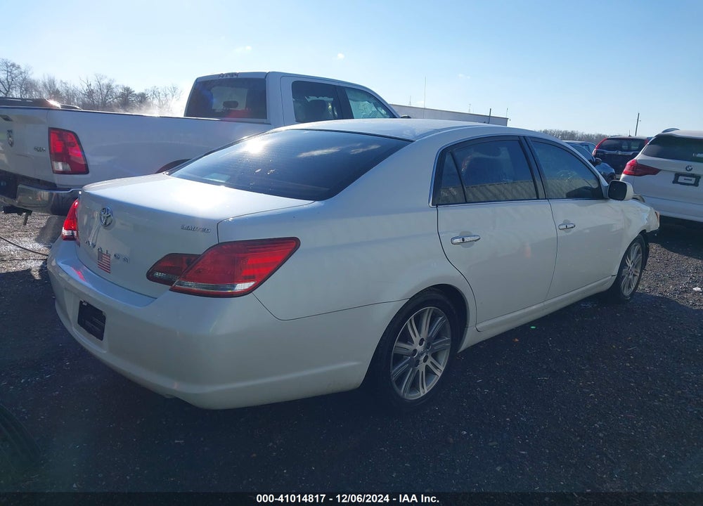 2008 TOYOTA AVALON LIMITED VIN: 4T1BK36B88U306991