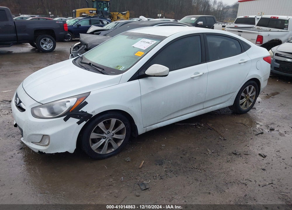 2012 HYUNDAI ACCENT GLS VIN: KMHCU4AE4CU129032