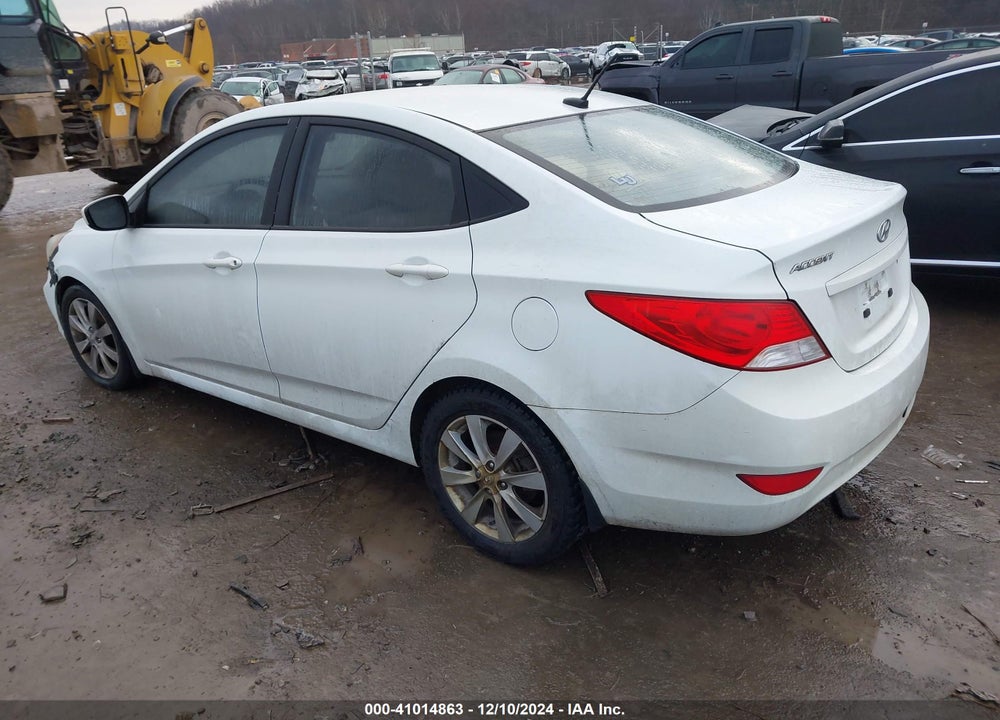 2012 HYUNDAI ACCENT GLS VIN: KMHCU4AE4CU129032