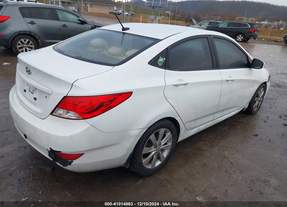 2012 HYUNDAI ACCENT GLS VIN: KMHCU4AE4CU129032